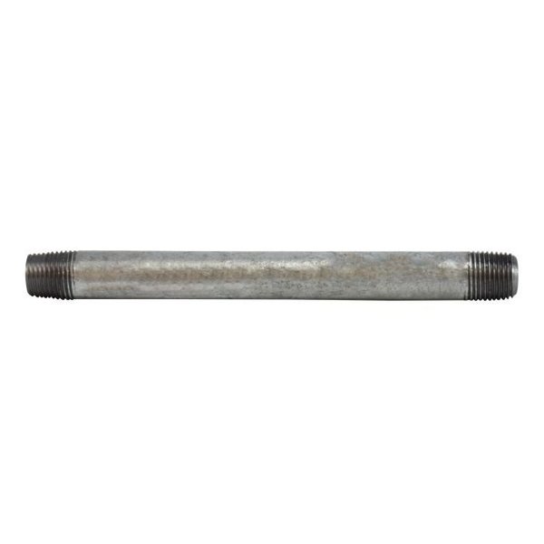 Midland Metal Pipe Nipple, 1827 Nominal, NPT End Style, 9 Length, SCH 40 Schedule, 700 psi Pressure, 200 to 15 56014